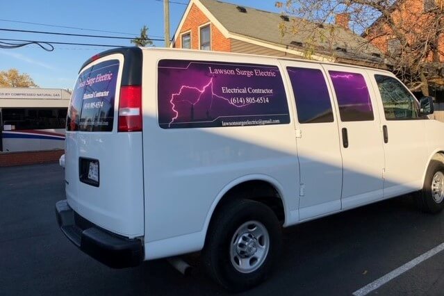 Vehical Vinyl on Van Windows