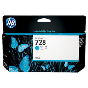 HP 728 Cyan Ink Cartridge 130ml